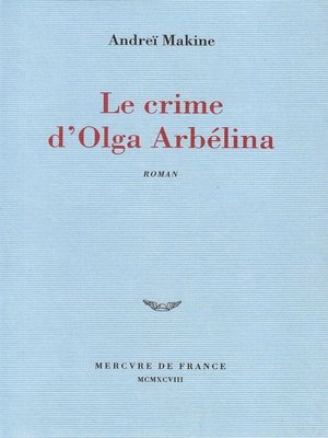 cover image of Le Crime d'Olga Arbélina